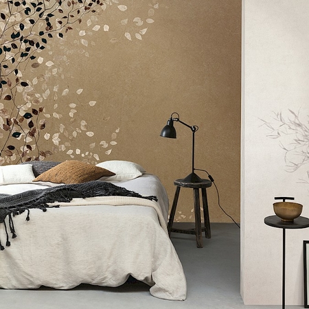 SZÍNÁTMENETES ALAPON, APRÓ KIS LEVÉL MINTA, B